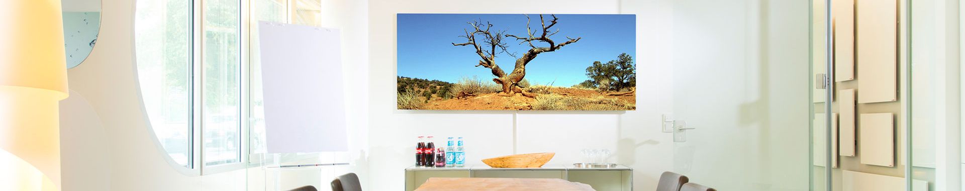 Moderne Infrarotheizung in einem stilvollen Raum